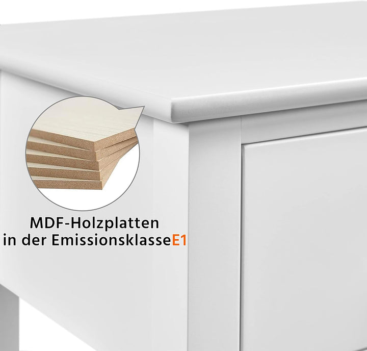 Yaheetech 2er Set Nachttisch Nachtkommode mit Korb & 1 Schublade Landhausstil Beistelltisch Telefont