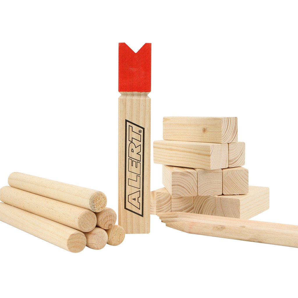 Alert KUBB ECHT-Holz Wikinger Spiel Wurfspiel 22tlg. Neu