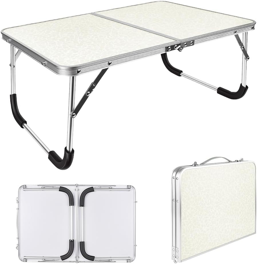 Aomig Campingtisch Klappbar, Kleiner Klapptisch, Tapeziertisch Tragbar Multifunktionstisch, Frühstüc