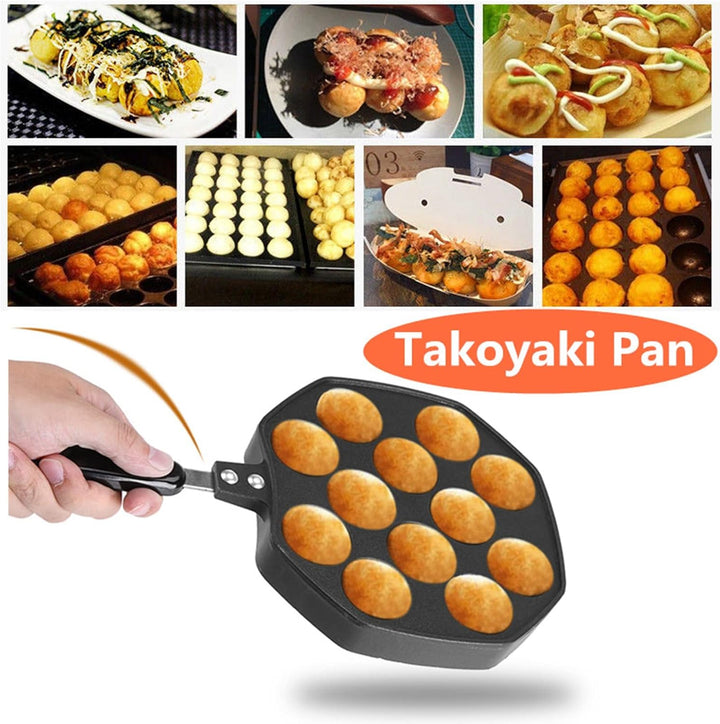 Takoyaki Grill Pan, Octopus Pfanne Antihaftbeschichtung Grillpfanne Formen DIY Ball Japanische Oktop