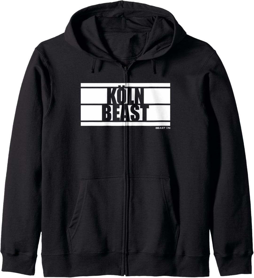 Köln Beast Bodybuilding Fitness Gym Motivation Sprüche Kapuzenjacke
