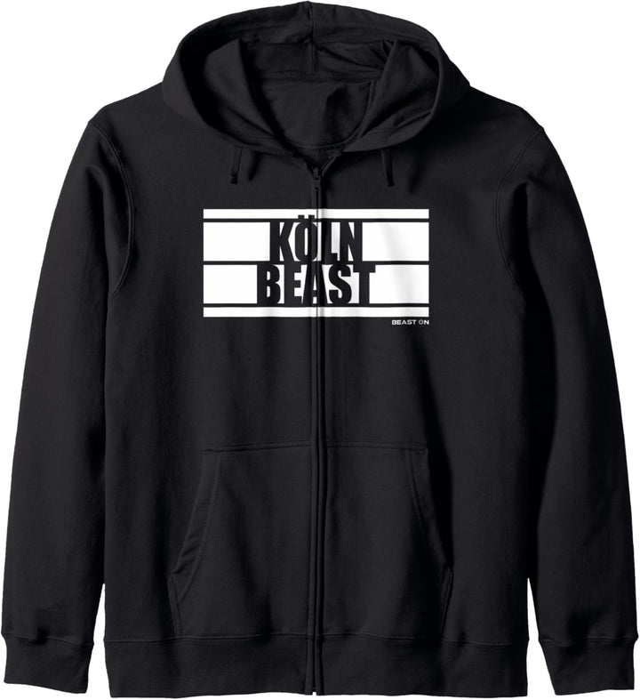 Köln Beast Bodybuilding Fitness Gym Motivation Sprüche Kapuzenjacke
