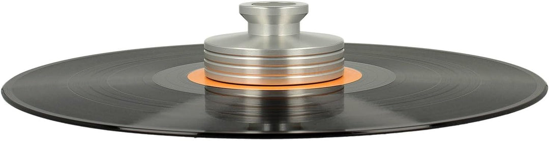 _blank #023si | Stabilisator für Schallplattenspieler | Auflagefläche und Griffeinlage aus Kohlefase
