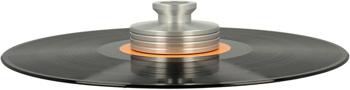 _blank #023si | Stabilisator für Schallplattenspieler | Auflagefläche und Griffeinlage aus Kohlefase