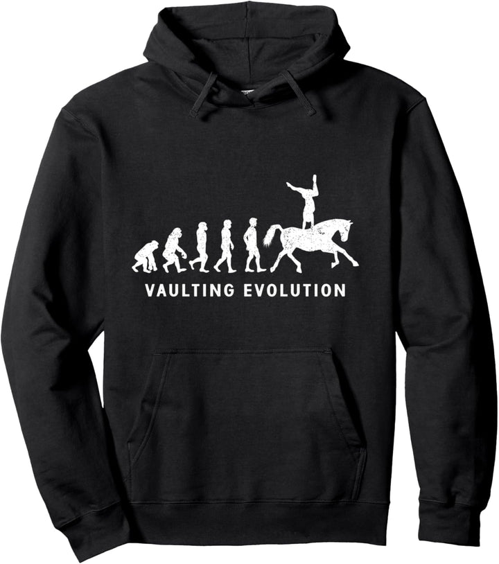Pferd Voltigieren Pferdesport Reiten Evolution Geschenk Pullover Hoodie