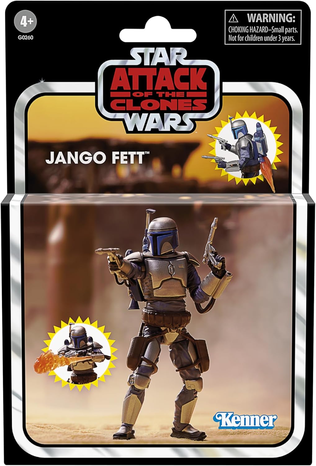 Star Wars The Vintage Collection Jango Fett, Star Wars: Angriff der Klonkrieger Deluxe Action-Figur,