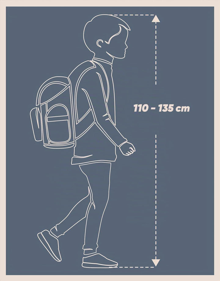 Baagl Schulranzen Jungen Mädchen für 1. Klasse - Ergonomische Schultasche für Kinder - Schulrucksack