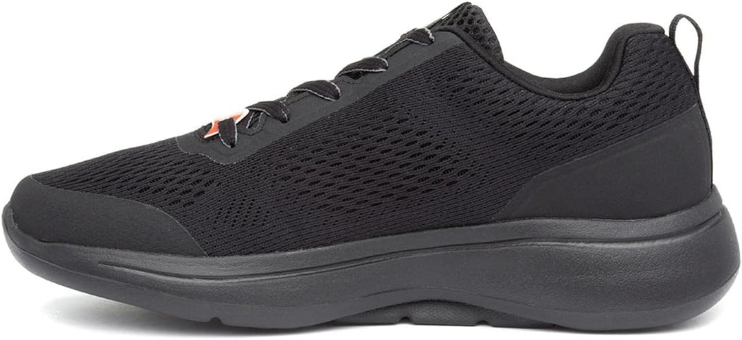 Skechers Herren Go Walk Arch Fit Idyllic Sneaker 39.5 EU Black Textile Synthetic Trim, 39.5 EU Black