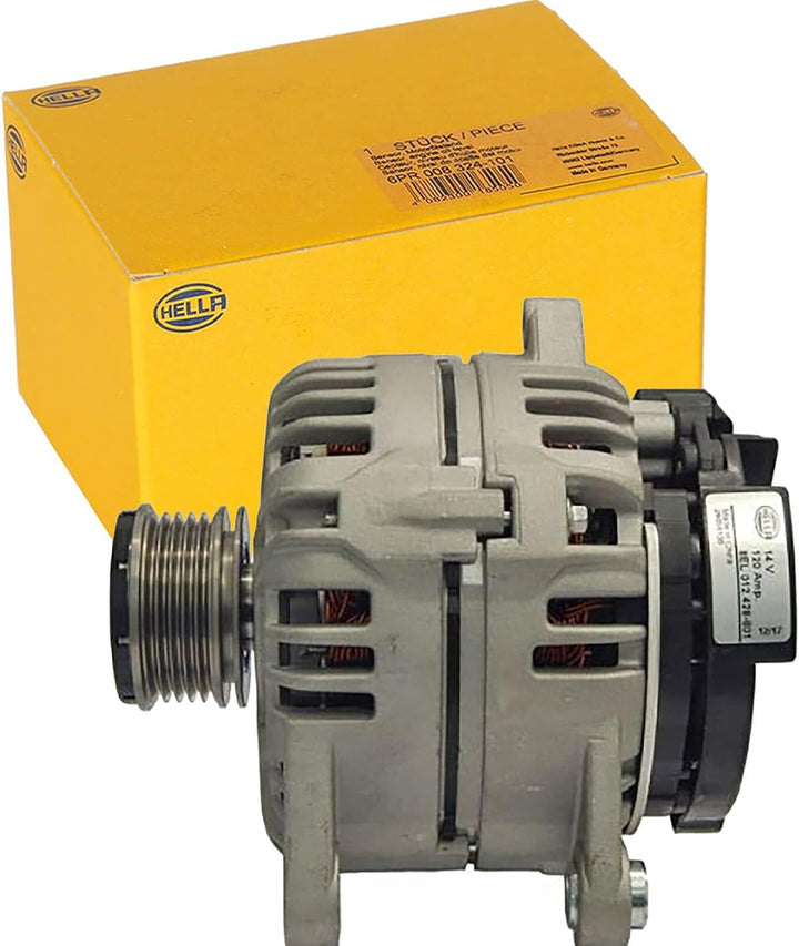 HELLA - Generator/Lichtmaschine - 14V - 120A - für u.a. Renault Clio III (BR0/1, CR0/1) - 8EL 012 42
