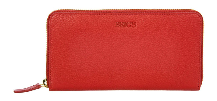 Bric's Marmolada Horizontales Damen-Portemonnaie aus Leder mit RFID-Schutz, Geldscheinfach, 15 Karte
