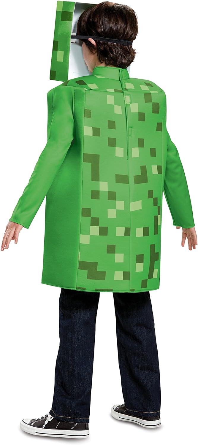 Minecraft Disguise Offizielles Kostüm Kinder Jungen Classic Creeper Kostüm Karneval Kostüm Faschings