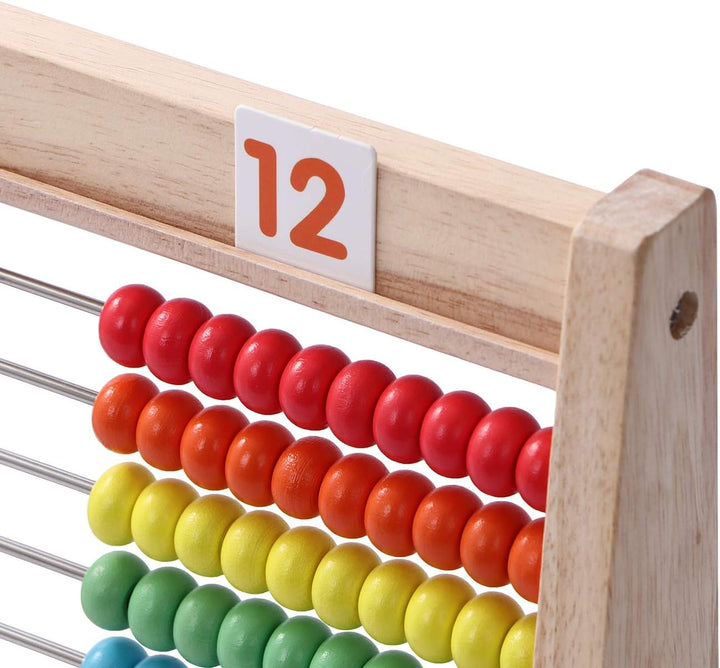 Rechenschieber Rechenrahmen, Holz-Zählrahmen, 100er Rechenschieber für die Grundschule, Ausbildung A