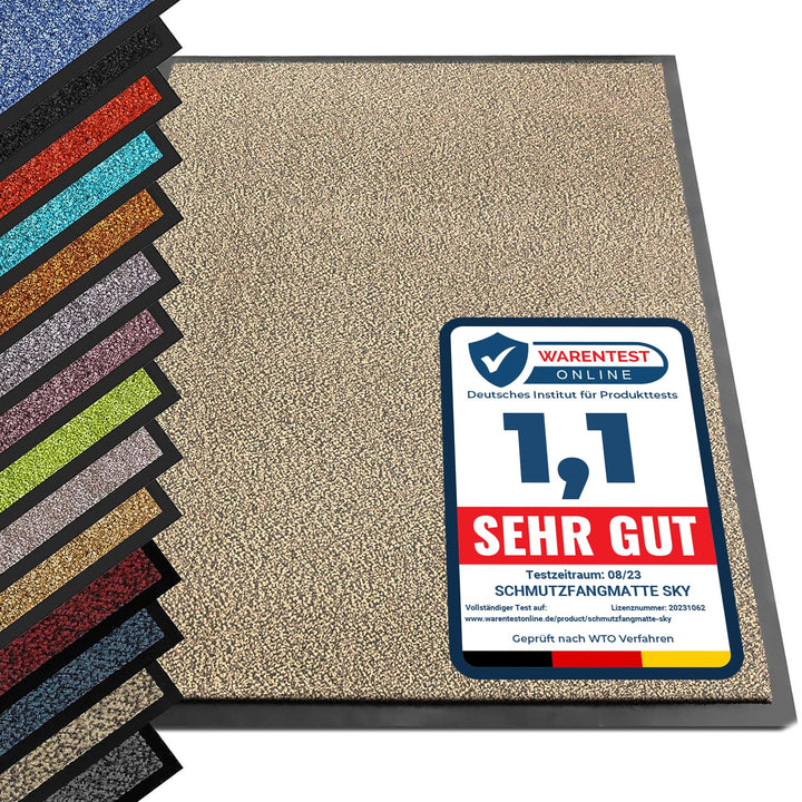 etm® Schmutzfangmatte - Note 1,6: Sieger Preis-Leistung - Fussmatte in vielen Grössen - Türmatte Fus