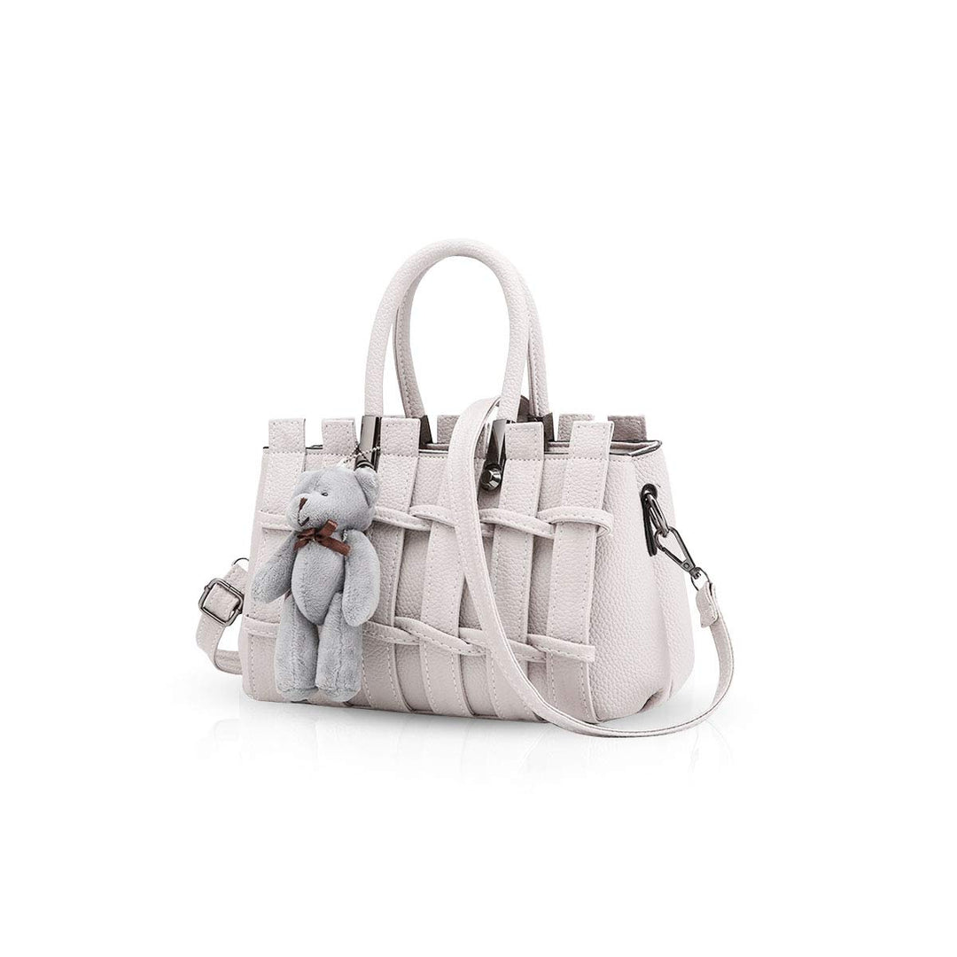 Neue Mädchen/Frauen süsse Mode-Handtasche Messenger Bag Umhängetasche Schulter-Geldbeutel Tote Weiss