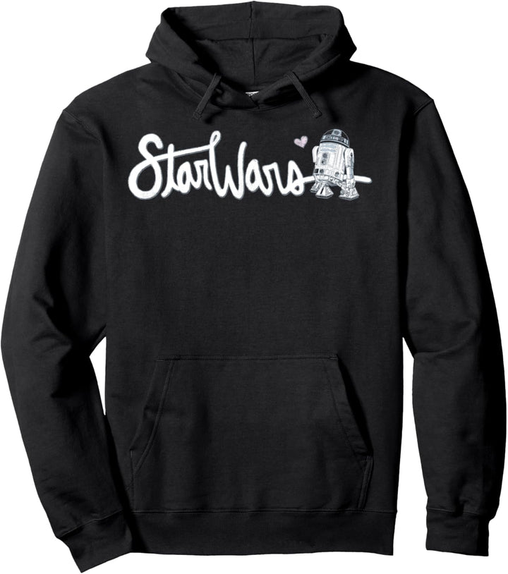 Star Wars R2-D2 Cursive Text Pullover Hoodie