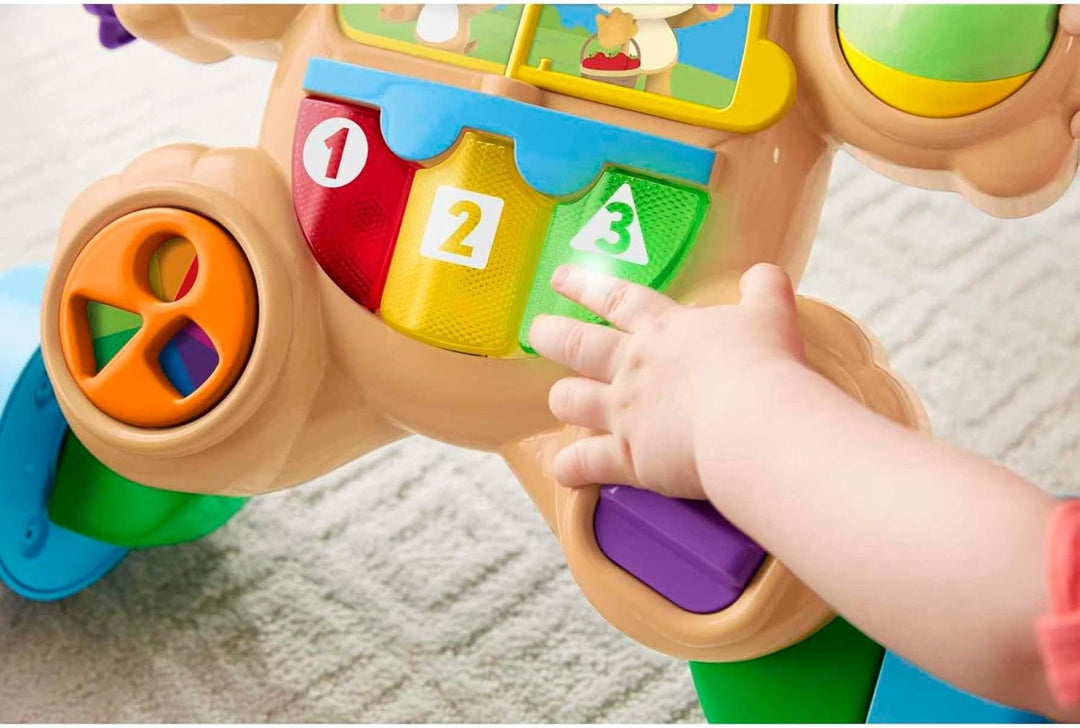 Mattel 446HHX15 Rollator Hund erste Schritte HHX15 Fisher Price babyspielzeug, bunt