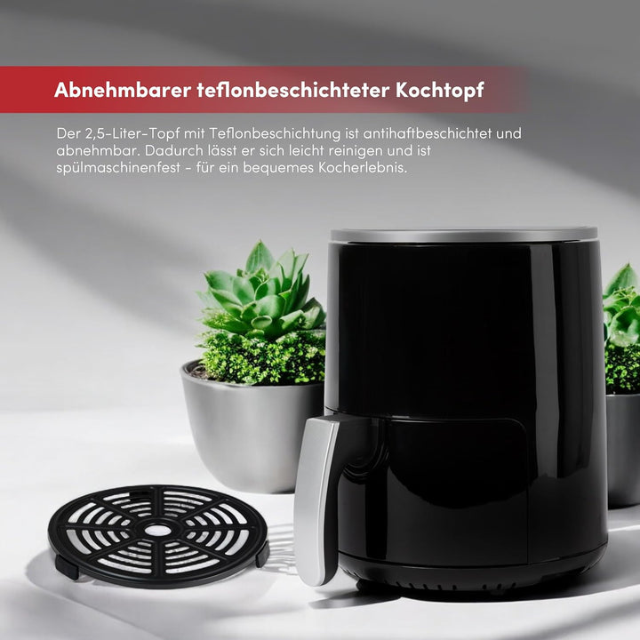 Z SwissHome PETIT - Heissluftfritteuse 2.5L 1200W - Digitales Display - Einstellbare Temperatur 80-2