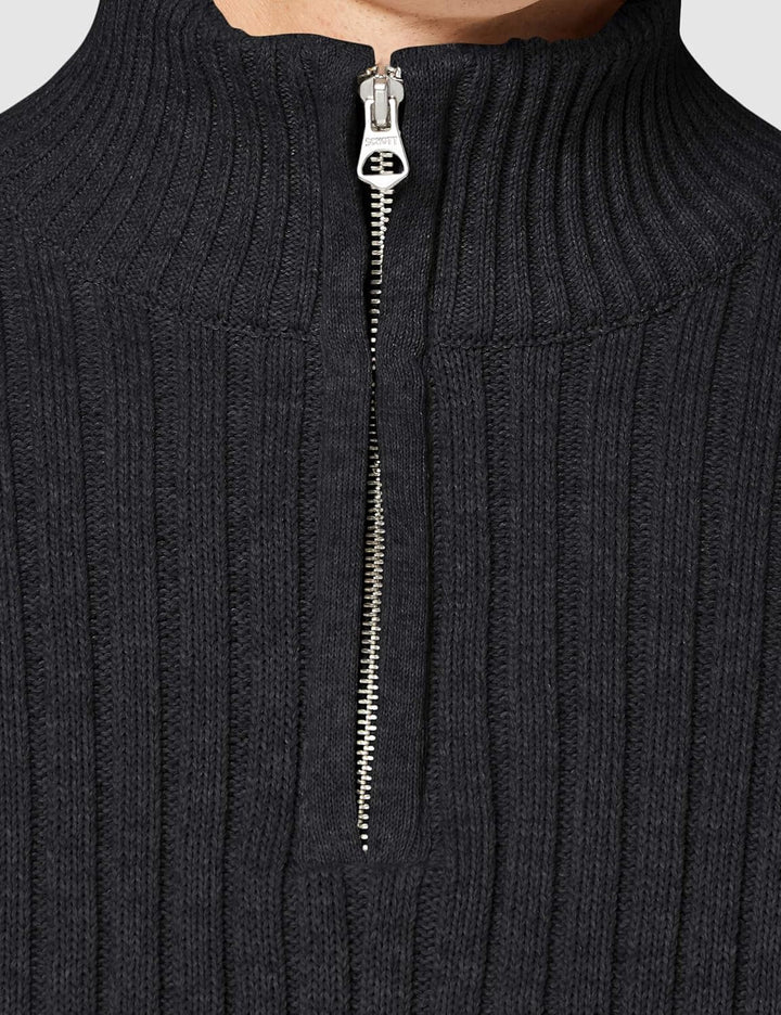 Schott NYC Herren Pullover M Anthracite, M Anthracite