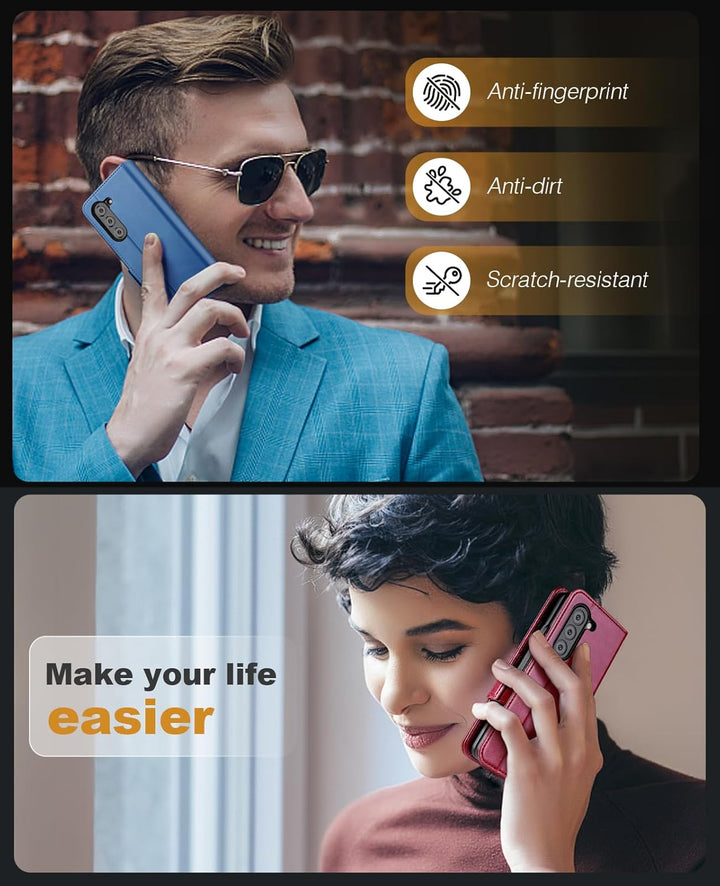 OCASE Aktualisierte Version Hülle Samsung Galaxy Z Fold 5 5G Handyhülle [mit S Pen Halter] [Vorderse