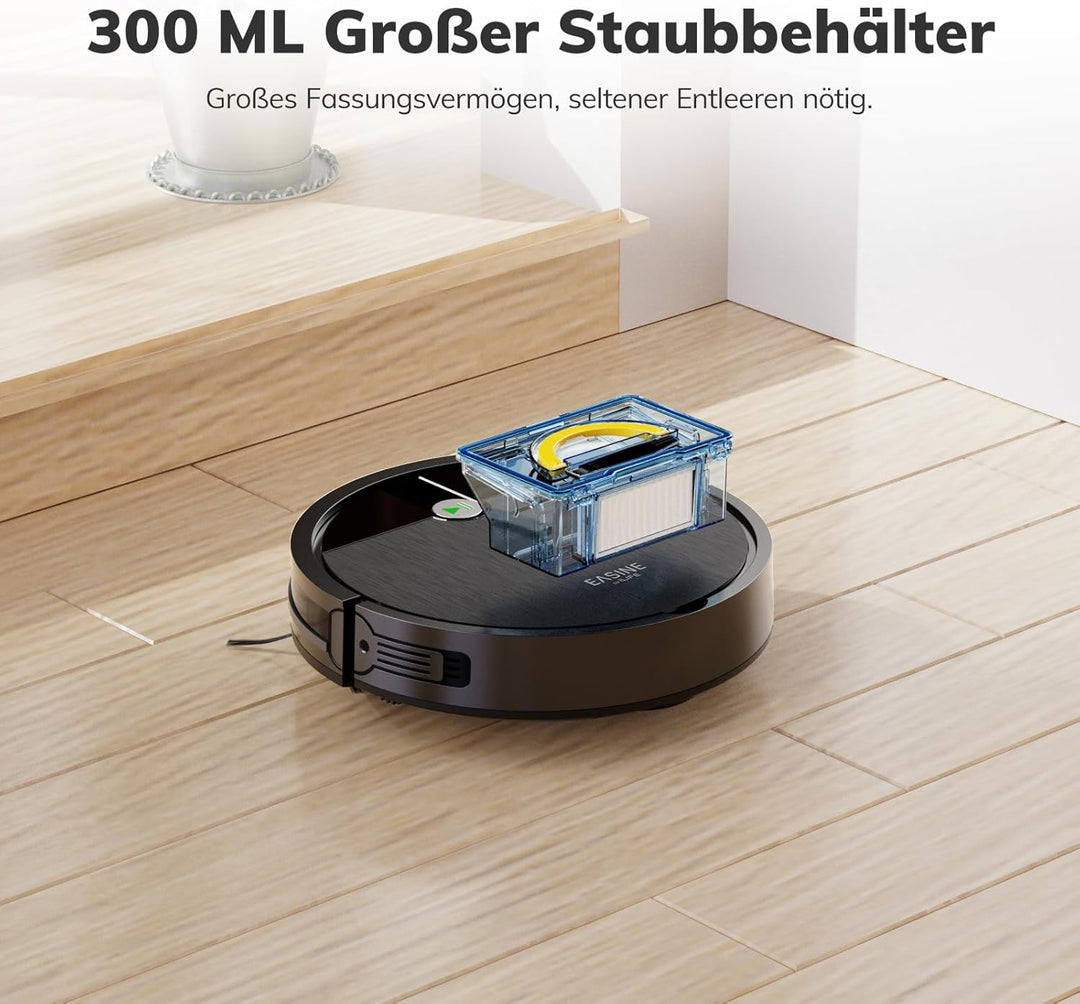 Saugroboter, Bürstenloses Design Staubsauger Roboter, Starkes Saugen, Selbstladend, Fernbedienung, F