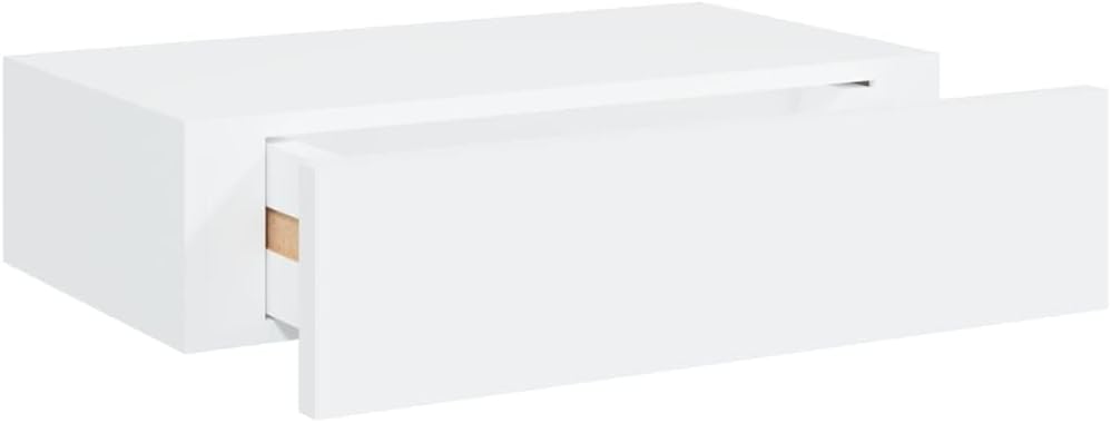 Schubladenregal 40x23,5x10 cm 2 Pcs 40x23,5x10 cm MDF, Metall Weiss Wandschrank Mit Schublade Mit Sc
