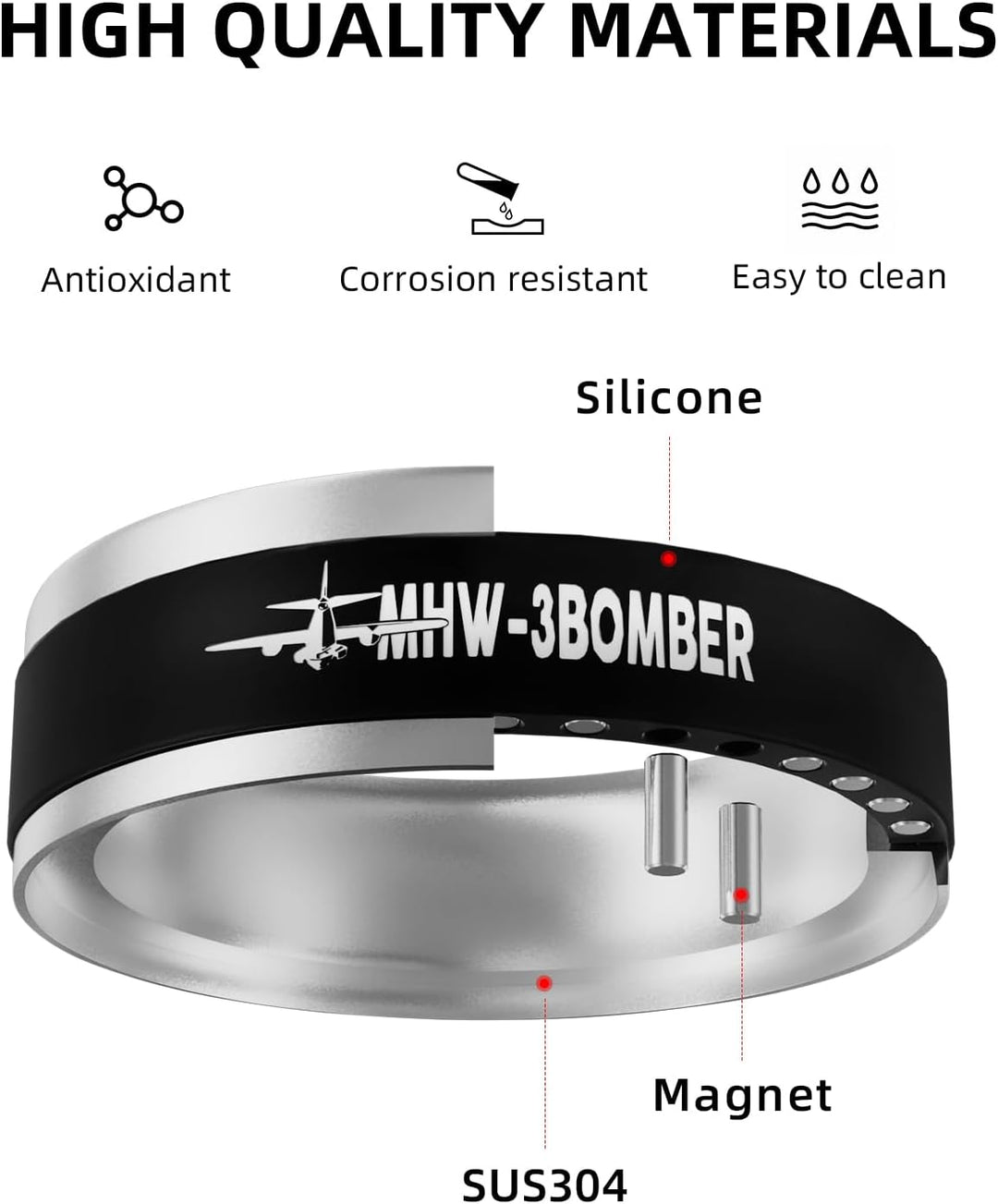 MHW-3BOMBER YU Series 58mm Dosing Funnel, Espressoring mit 36 Magneten, Aussennut-Design, Rutschfest