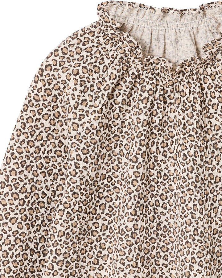 Vertbaudet Mädchen Langarm-Blusenshirt mit Rüschenkragen 158 Vanille, 158 Vanille