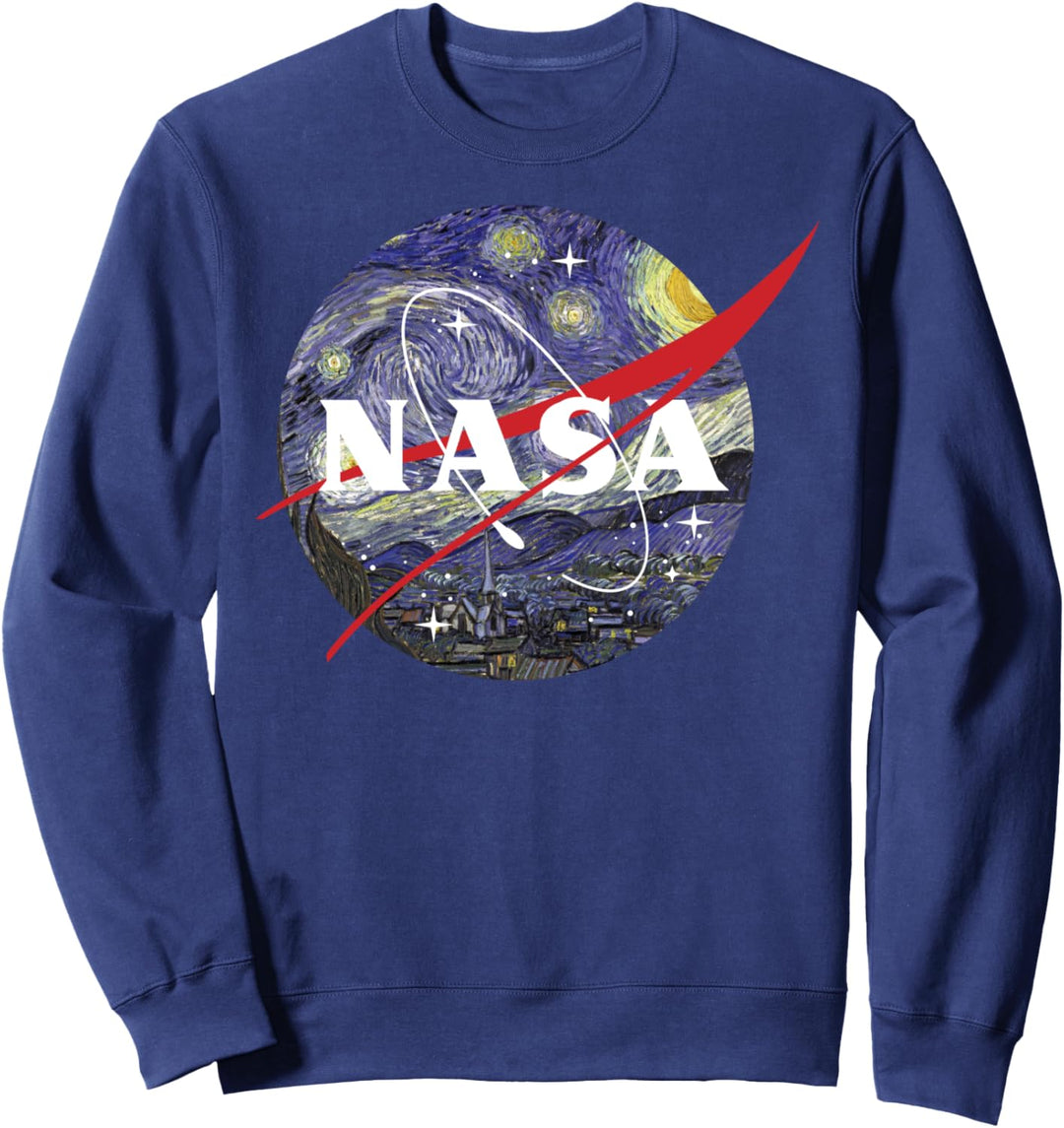 NASA Van Gogh Starry Night Style Logo Sweatshirt