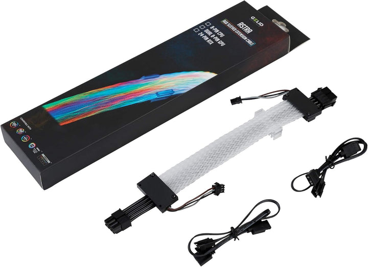 Gelid Solutions Astra RGB 8-Pin - 24 ultrahelle RGB-LEDs - Doppelseitige RGB-Beleuchtung - CPU-Strom