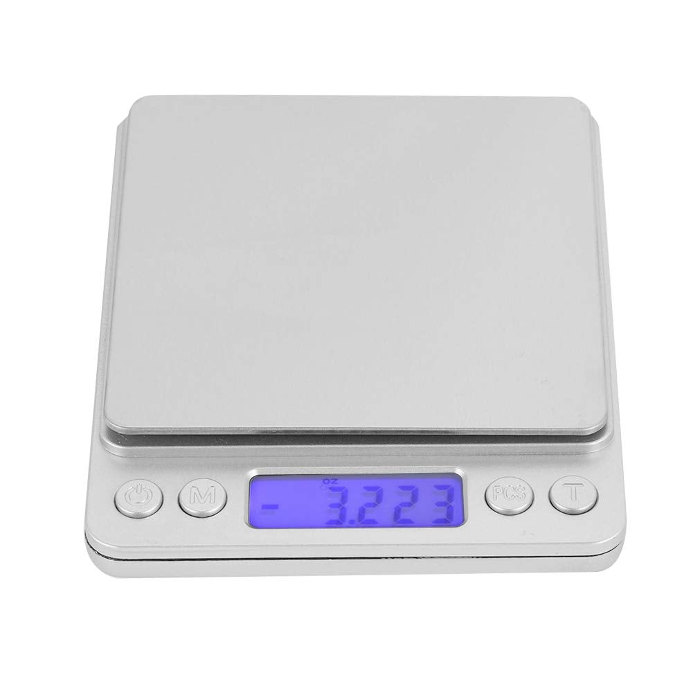 Balance de Cuisine Numériquen Acier Inoxydable de Haute Précision 500 g/0,01 g mit LCD-Bildschirm fü