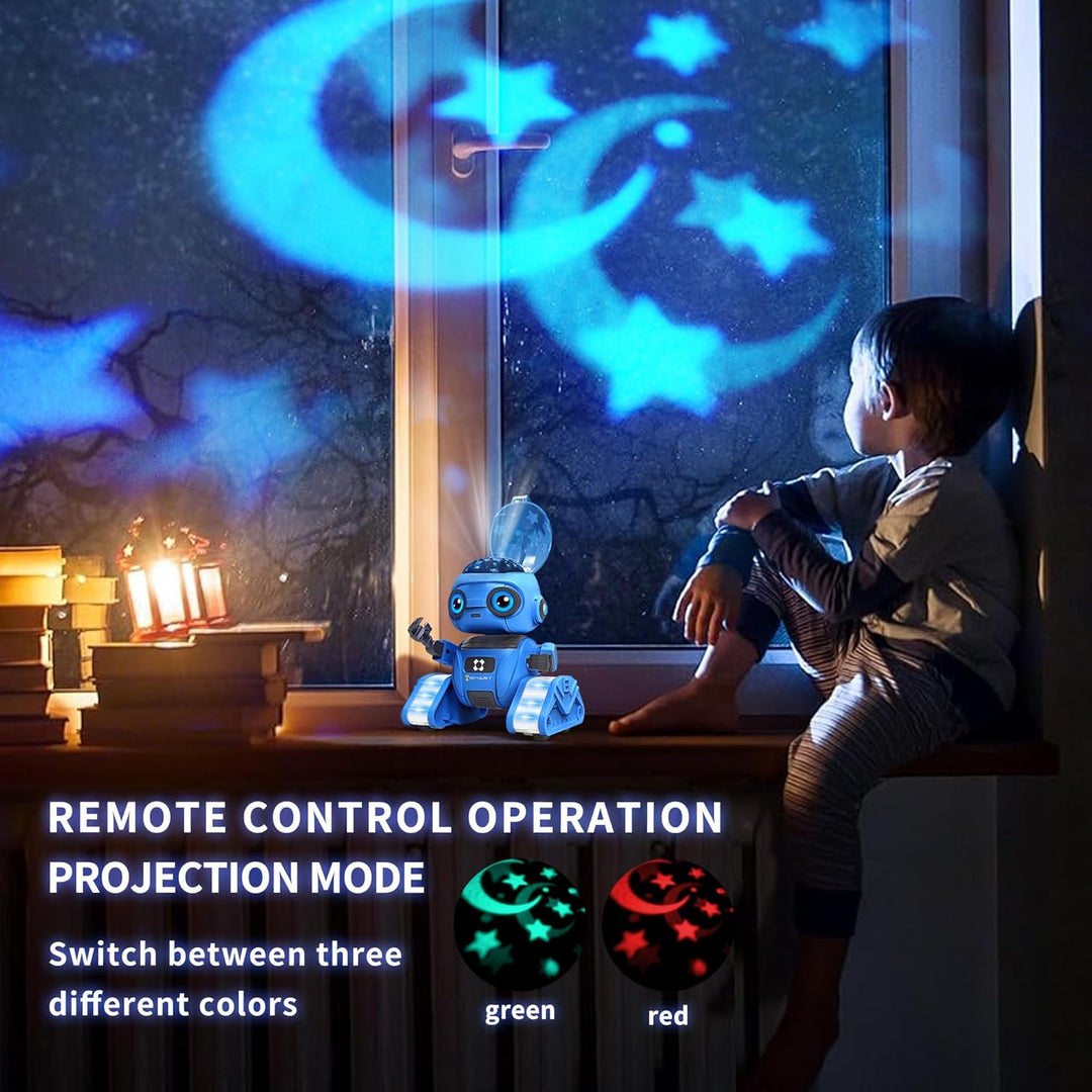 Roboter Spielzeug für Kinder – Wiederaufladbar, LED-Augen und Musik, RC-Roboter mit Gestensensor für