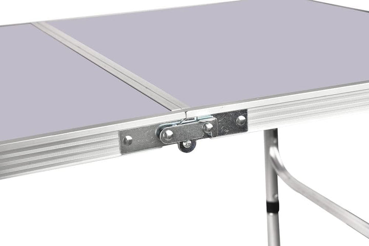 Klappbarer Campingtisch mit 2 verstellbaren Höhen (37/67 cm), Aluminium-Klapptisch, tragbarer Campin