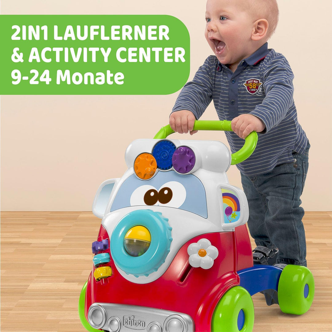 Chicco 00005905000000 - Lauflerner Bus Happy Hippie 2in1, Happy Hippie 2in1
