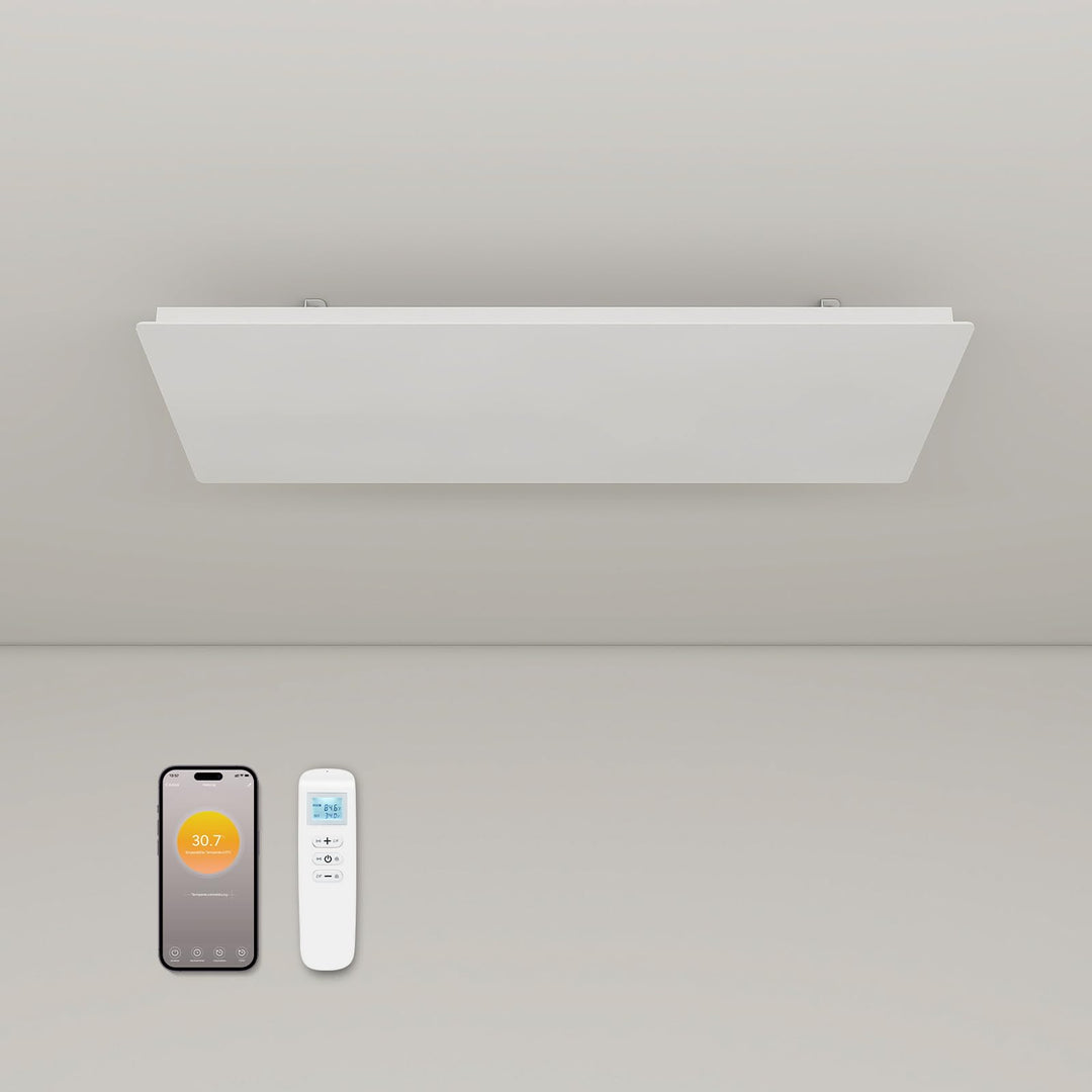Infrarotheizung Deckenmontage mit Thermostat 1150 Watt, Deckenheizung Infrarot Deckenheizstrahler, A
