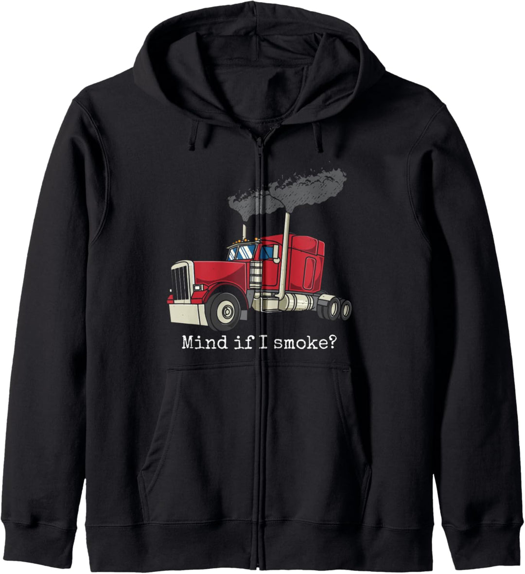 Verstand, wenn ich Roll Coal Trucker Diesel-LKW-Fahrer rauche Kapuzenjacke