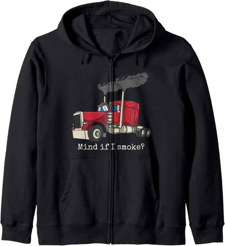 Verstand, wenn ich Roll Coal Trucker Diesel-LKW-Fahrer rauche Kapuzenjacke