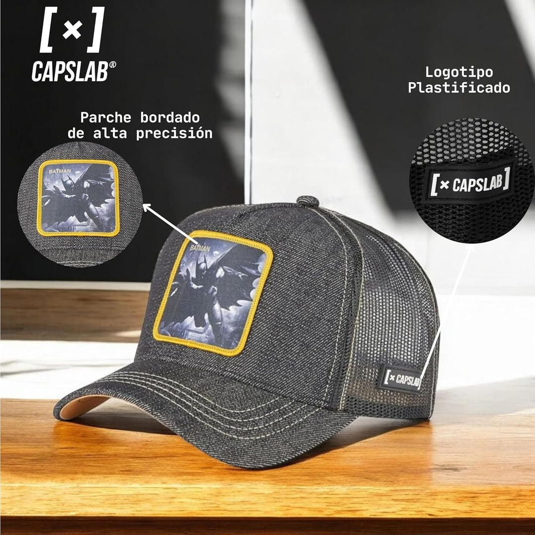 Capslab Batman DC Batman Black Gray DC Trucker Cap 55-62 Trucker-Bat-Gray#32878, 55-62 Trucker-Bat-G