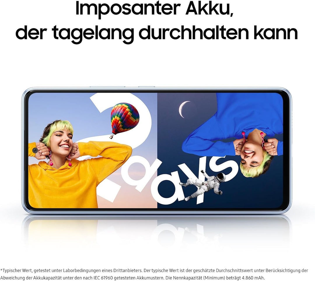 Samsung Galaxy A53 5G Enterprise Edition, 6,5 Zoll Android Smartphone, 128 GB, 5.000 mAh Akku, Busin