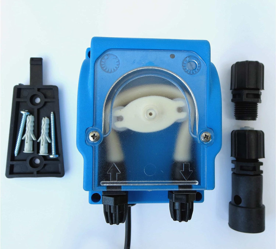 Dosierpumpe, Schlauchpumpe PVG 230V regelbar 0,9-4 l/h mit Betriebsanzeige und