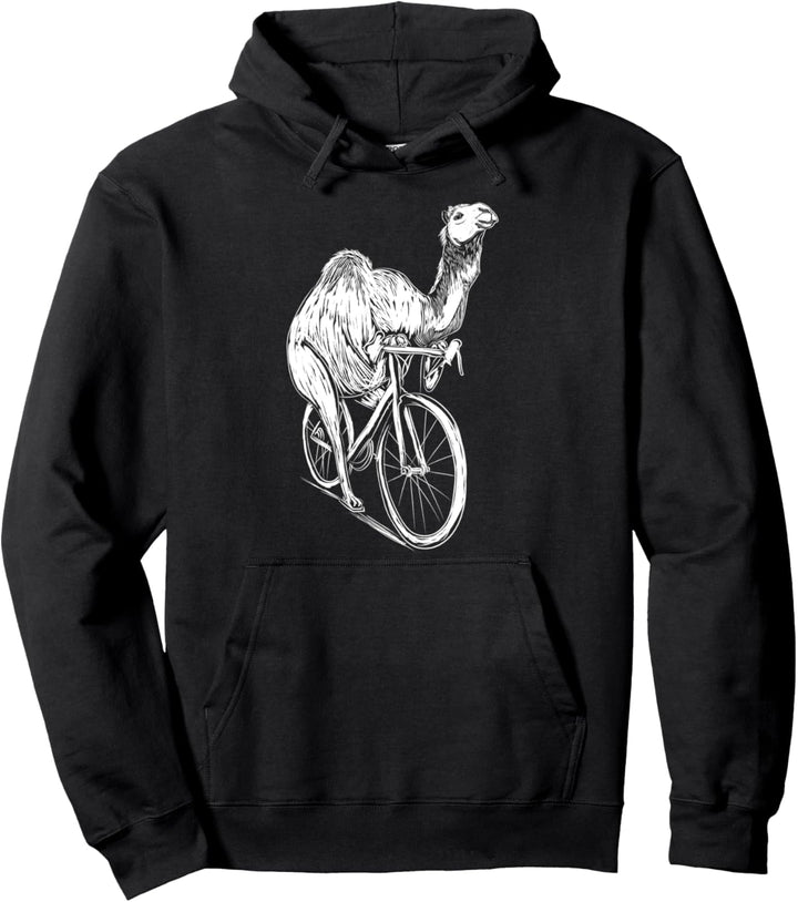 Radfahrendes Kamel Dromedar Geschenk Kamel Pullover Hoodie
