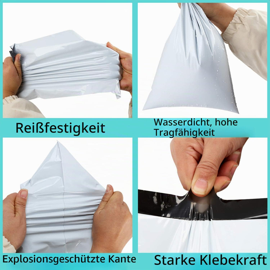Rshuhx Versandtaschen Plastik Warensendung A3/A4/B4/C5 Gemischt 100Stück Blickdicht Selbstklebend Ve