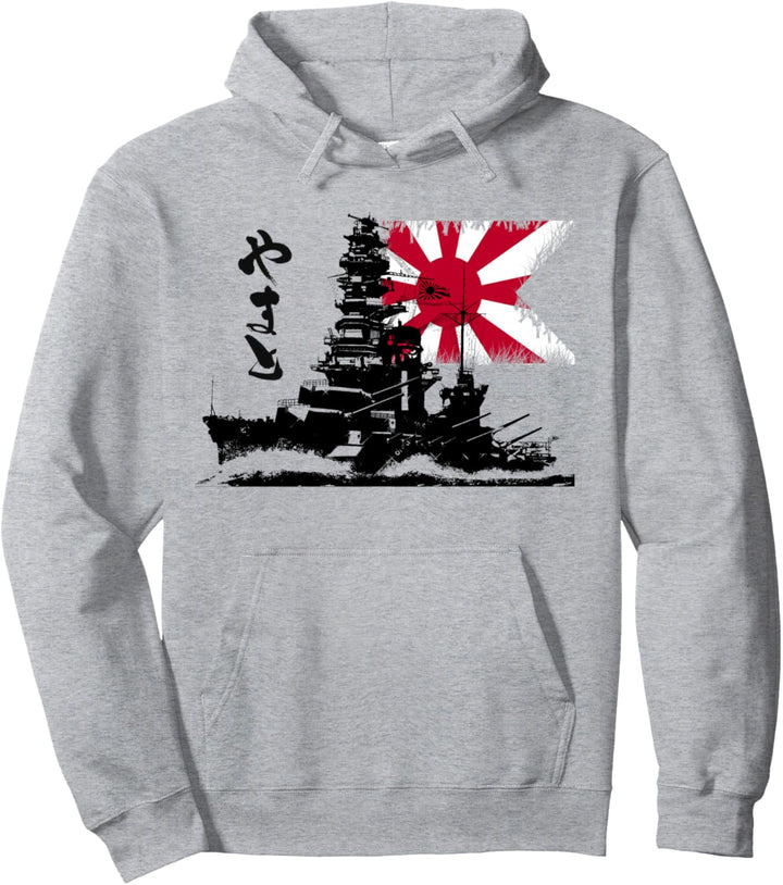Schlachtschiff Yamato I Love Japan WW2 Kaiserflagge Pullover Hoodie