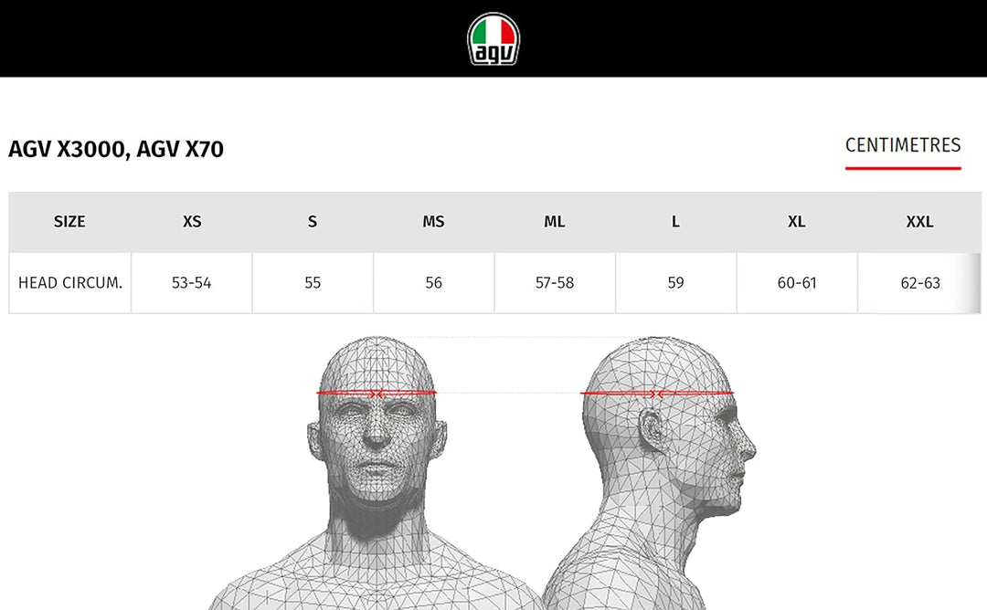 AGV Legends X3000 Helm XS Weiss, XS Weiss