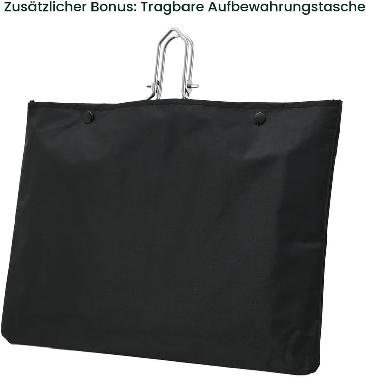 Grillkorb, Tragbarer Grillkorb, Edelstahl Faltbare BBQ Grill Mesh Klemme mit abnehmbarem Griff für F