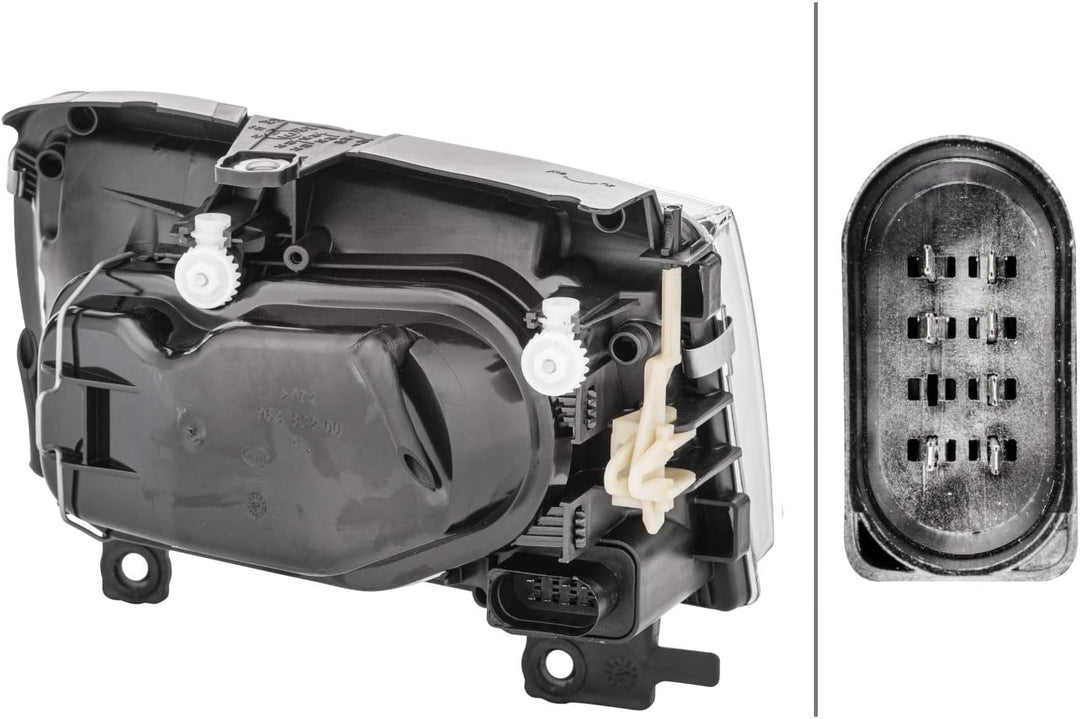 HELLA 1DF 963 709-061 Doppelscheinwerfer/Halogen-Hauptscheinwerfer - rechts - für u.a. VW Polo (6N2)