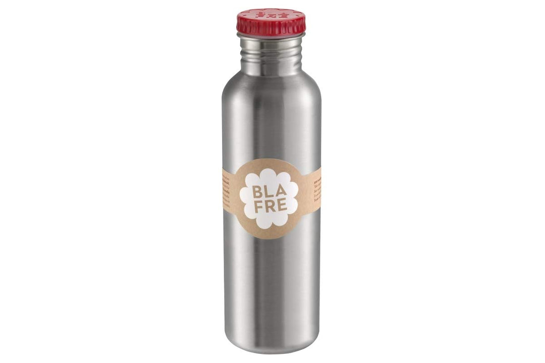 Flasche aus recyceltem Edelstahl, 750 ml, rot – klassisches Design und eine super Möglichkeit, Kunst