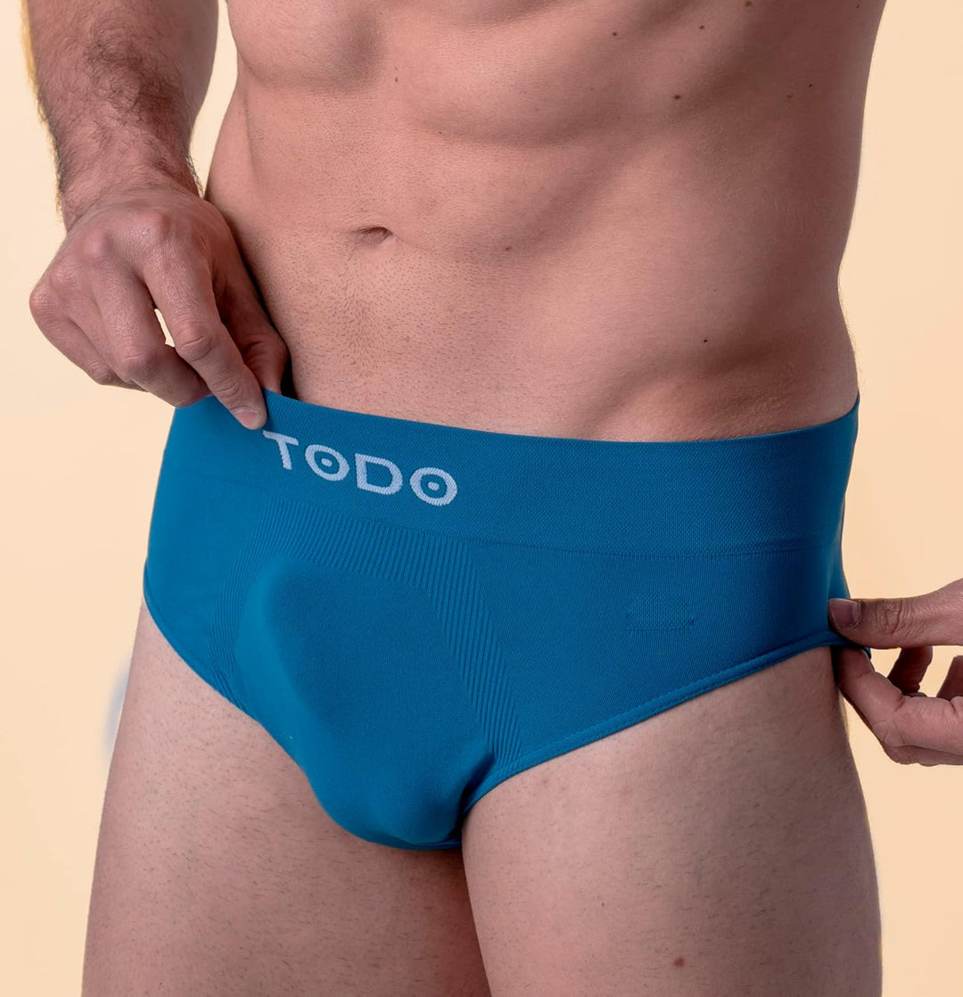 TODO Elastisch Sport Herren Slip (3er Pack) Atmungsaktiv Sportunterwäsche, Unterhosen Männer Slip oh