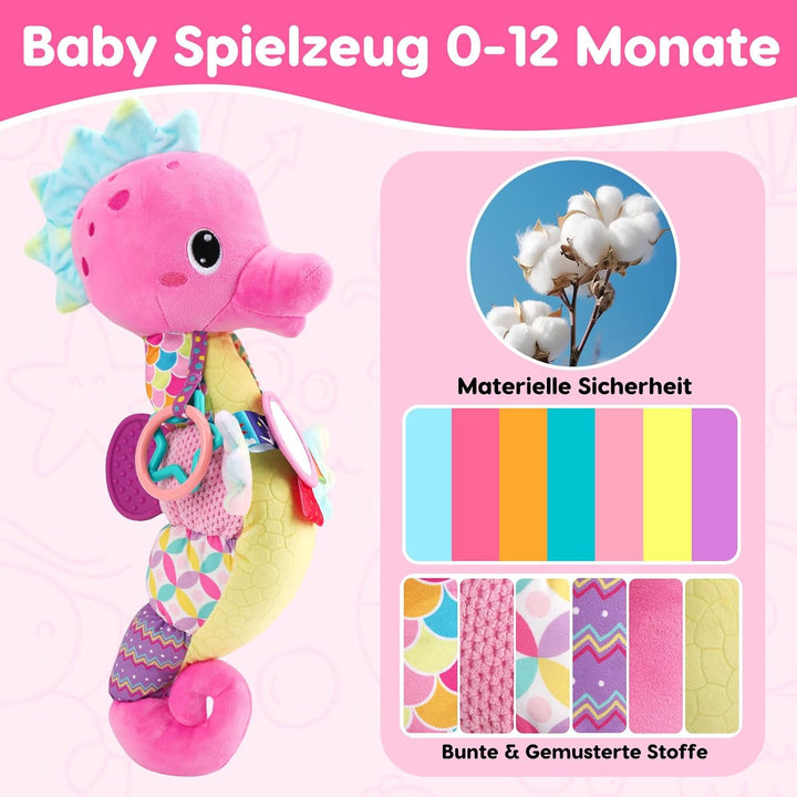Baby Spielzeug 0 3 6 9 12 Monate Musikspielzeug, Montessori Sensorik Spielzeug Baby Geschenk Mädchen