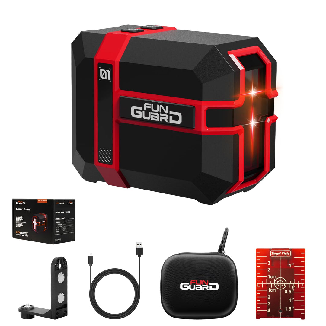 Kreuzlinienlaser 360° Roter 35M Selbstnivellierend Laser Wasserwaage Dual-Lasermodul, Linienlaser 3