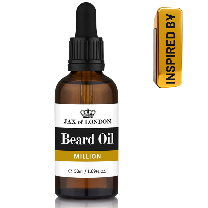Jax of London Million Bartöl für Männer 50 ml Bartpflegeöl, Bartwachstumsöl für Männer, besteht aus